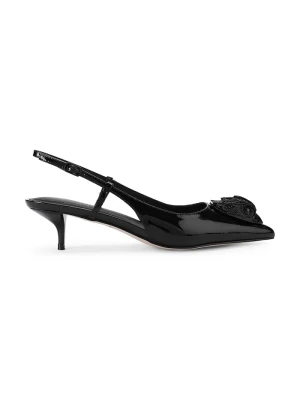 Kurt Geiger London szpilki skórzane Belsize 40 Sling czarny