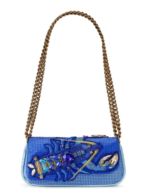 Kurt Geiger London torebka crossbody damska PICKLE SHOULDER BAG niebieski