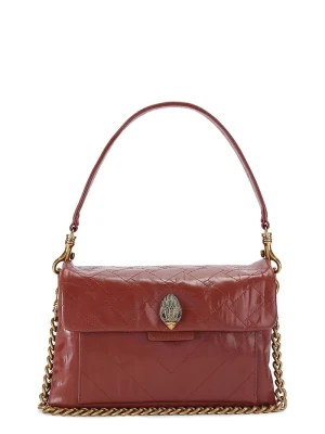 Kurt Geiger London torebka crossbody damska skórzana CELIA bordowy