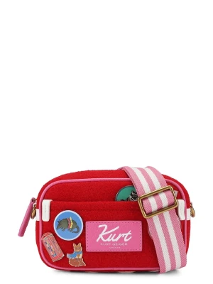 Kurt Geiger London torebka crossbody damska wełniana Southbank czerwony