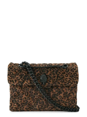 Kurt Geiger London torebka crossbody damska zamszowa KENSINGTON brązowy