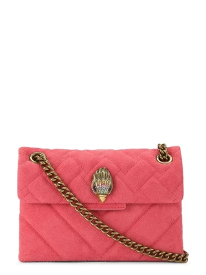 Kurt Geiger London torebka crossbody damska zamszowa KENSINGTON różowy