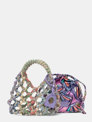 Kurt Geiger London torebka kuferek damska Macrame Crystal Bag