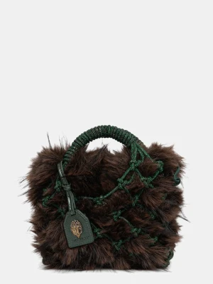 Kurt Geiger London torebka MACRAME CRYSTAL kolor brązowy 2038279999