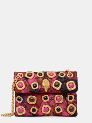 Kurt Geiger London torebka MINI KENSINGTON GEMS kolor bordowy 3587957609