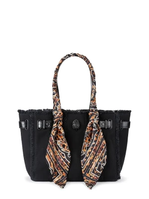 Kurt Geiger London torebka shopper damska bawełniana Sloane czarny
