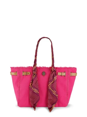 Kurt Geiger London torebka shopper damska bawełniana Sloane różowy