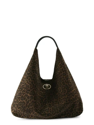 Kurt Geiger London torebka shopper damska zamszowa CHELSEA LG SLOUCH HOBO brązowy