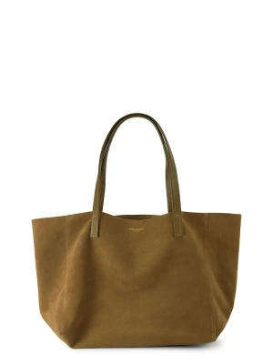 Kurt Geiger London torebka shopper damska zamszowa VIOLET brązowy