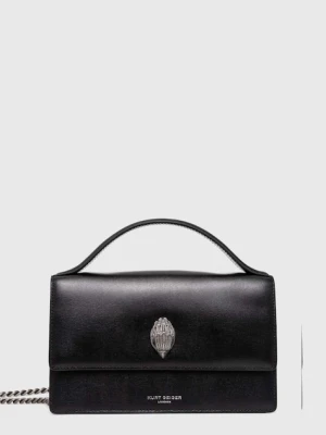 Kurt Geiger London torebka skórzana BOND TOP HANDLE BAG kolor czarny 2735500109