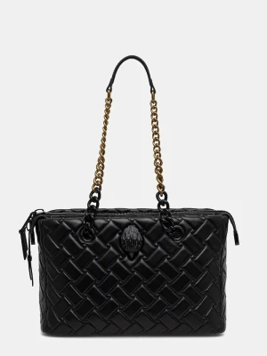 Kurt Geiger London torebka skórzana KENSINGTON czarny