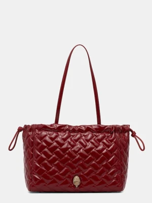 Kurt Geiger London torebka skórzana KENSINGTON kolor bordowy 4370850319