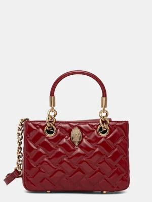 Kurt Geiger London torebka skórzana KENSINGTON kolor bordowy 4376850319