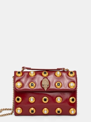 Kurt Geiger London torebka skórzana KENSINGTON kolor bordowy 4700250319