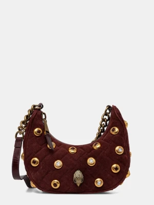 Kurt Geiger London torebka skórzana KENSINGTON kolor bordowy 5014256289