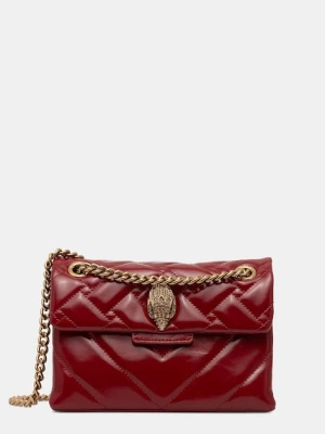 Kurt Geiger London torebka skórzana KENSINGTON kolor bordowy 846350319