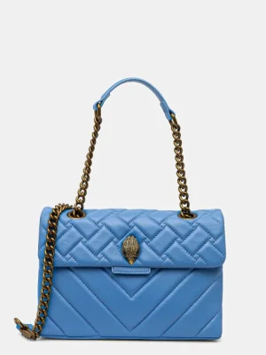 Kurt Geiger London torebka skórzana KENSINGTON kolor fioletowy 3586282109