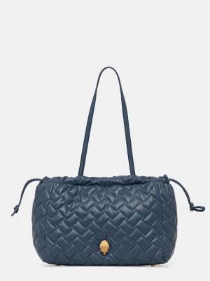 Kurt Geiger London torebka skórzana KENSINGTON kolor granatowy 4370889109