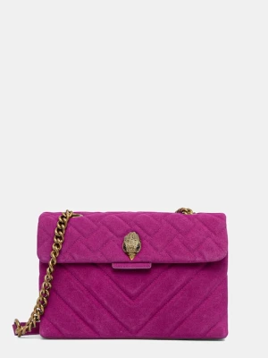 Kurt Geiger London torebka skórzana KENSINGTON kolor różowy 3586252219