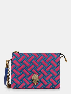 Kurt Geiger London torebka skórzana KENSINGTON kolor różowy 5013557219