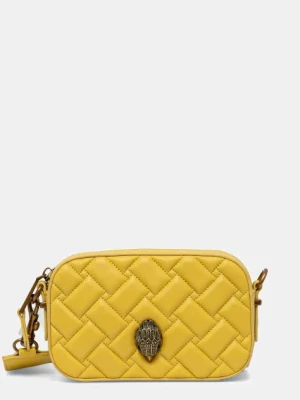 Kurt Geiger London torebka skórzana KENSINGTON kolor żółty 9078993109