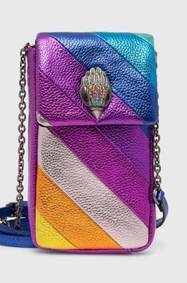 Kurt Geiger London torebka skórzana KENSINGTON PHONE BAG kolor różowy 2710069109