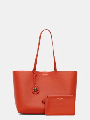 Kurt Geiger London torebka skórzana kolor pomarańczowy 3601491109