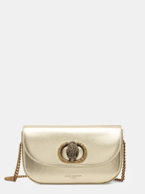 Kurt Geiger London torebka skórzana kolor złoty 3591561109