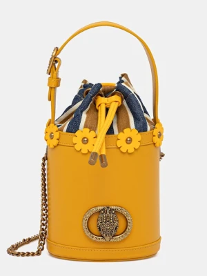 Kurt Geiger London torebka skórzana kolor żółty 4354794169