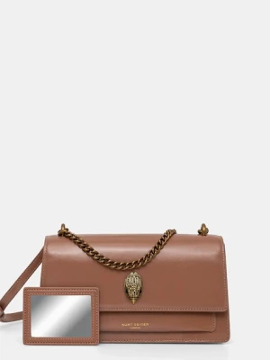 Kurt Geiger London torebka skórzana SHOREDITCH kolor brązowy 4998424319