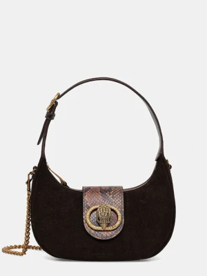 Kurt Geiger London torebka zamszowa CHELSEA kolor brązowy 3601139219