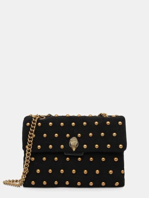 Kurt Geiger London torebka zamszowa KENSINGTON kolor czarny 5023005219