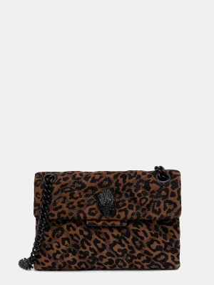 Kurt Geiger London torebka zamszowa MINI KENSINGTON brązowy