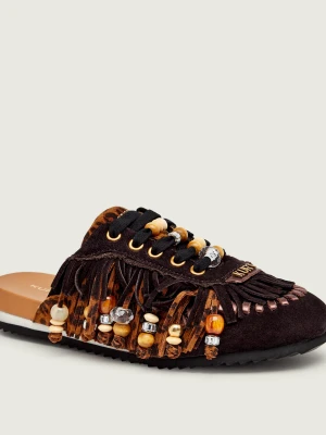 Kurt Geiger Mule Islington | zamsz brązowy