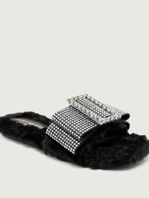 Kurt Geiger Ocieplane klapki COSY czarny