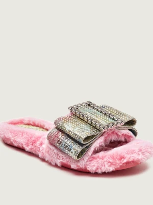 Kurt Geiger Ocieplane Klapki COSY BOW różowy