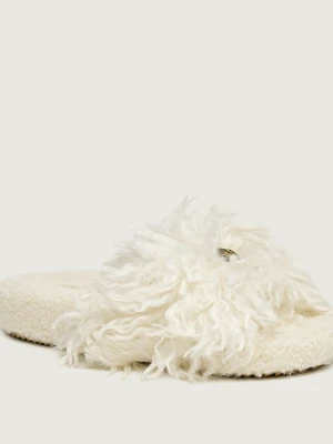 Kurt Geiger Ocieplane obuwie domowe Meena Eagle | shearling ecru