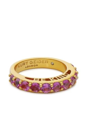 Kurt Geiger Pierścionek Be Kind Band Ring 8833224429 Złoty