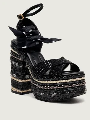 Kurt Geiger Sandały na słupku CHELSEA SCARF