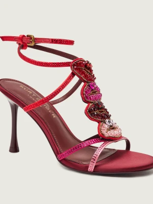 Kurt Geiger Sandały na szpilce Kiss różowy