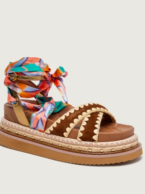 Kurt Geiger Sandały ORSON | zamsz brązowy