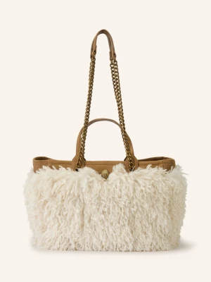 Kurt Geiger Shopperka Hoxton Z Sztucznym Futrem beige
