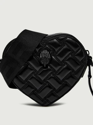 Kurt Geiger Skórzana listonoszka KENSINGTON HEART czarny