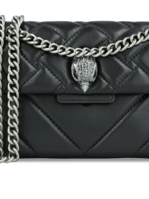 Kurt Geiger Skórzana listonoszka MINI KENSINGTON czarny