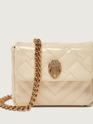 Kurt Geiger Skórzana listonoszka NANO KENSINGTON beżowy