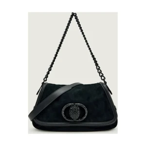 Kurt Geiger Skórzana torebka na ramię 690-CHELSEA LG | zamsz