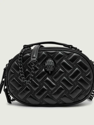 Kurt Geiger Skórzana torebka na ramię KENSINGTON czarny
