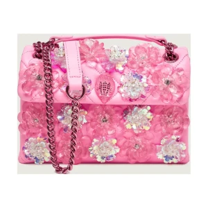 Kurt Geiger Skórzana torebka na ramię KENSINGTON FLOWER