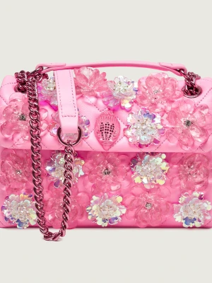 Kurt Geiger Skórzana torebka na ramię KENSINGTON FLOWER