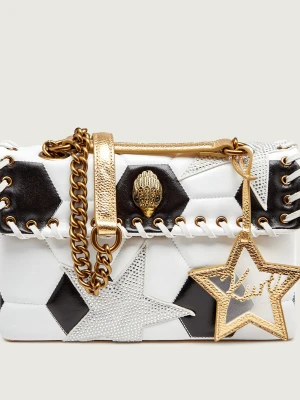 Kurt Geiger Skórzana torebka na ramię Kensington Footy biały